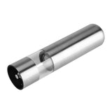 Stainless Steel Electric Kitchen Pepper Grinder Cordless Battery Powered Adjustable Salt Mill