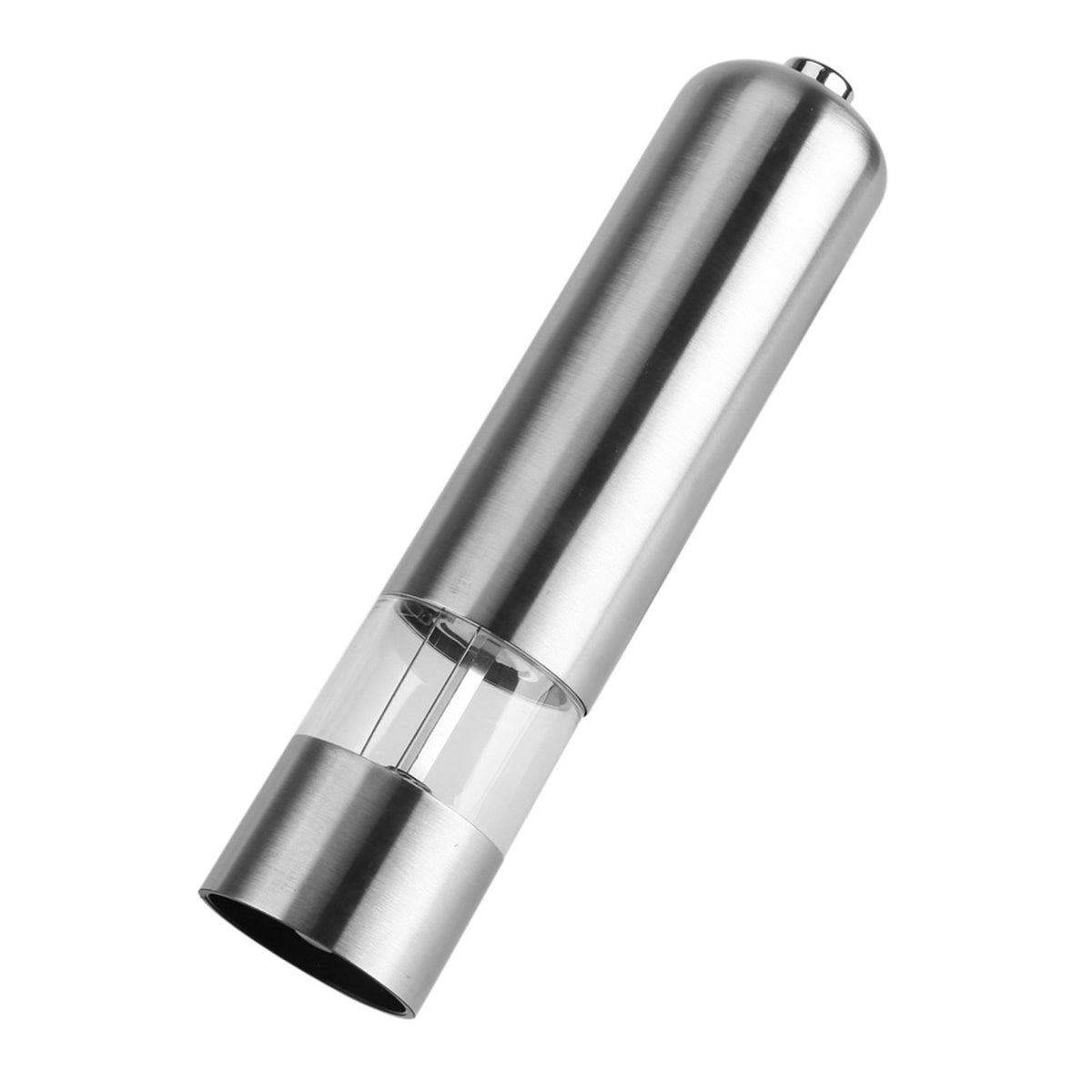 Stainless Steel Electric Kitchen Pepper Grinder Cordless Battery Powered Adjustable Salt Mill