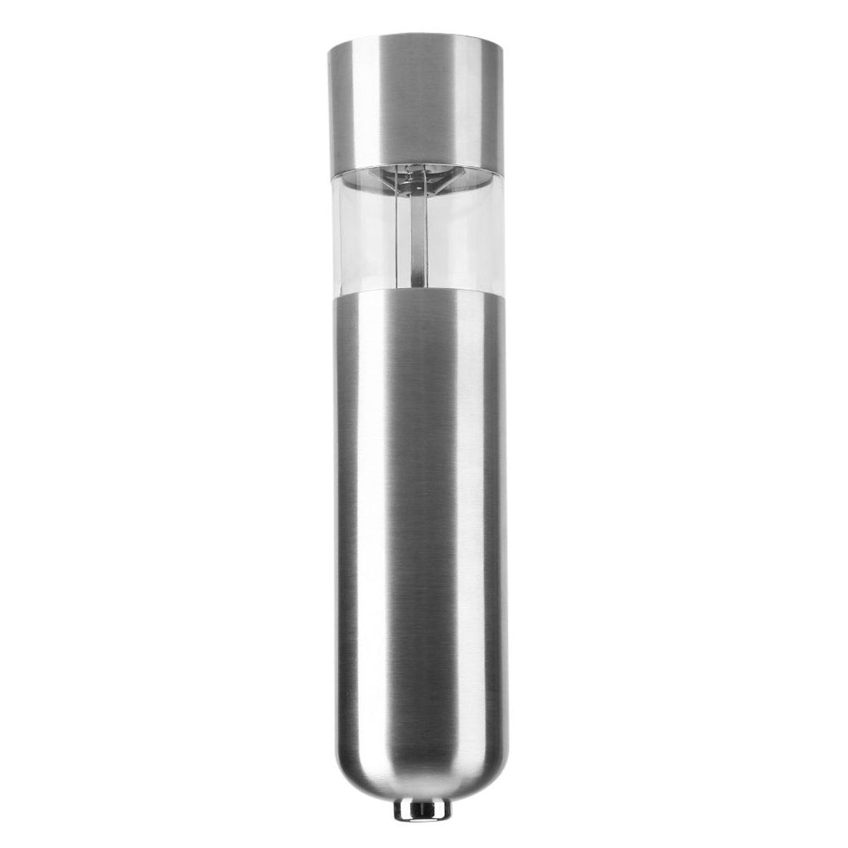 Stainless Steel Electric Kitchen Pepper Grinder Cordless Battery Powered Adjustable Salt Mill