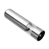 Stainless Steel Electric Kitchen Pepper Grinder Cordless Battery Powered Adjustable Salt Mill