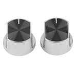 2pcs Universal Gas Stove Cooker Part Control Knobs Replacement Zinc Alloy Rotary Switch