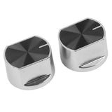 2pcs Universal Gas Stove Cooker Part Control Knobs Replacement Zinc Alloy Rotary Switch