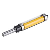 Flush Trim Router Bit with Top and Bottom Bearing 1‑1/2inch H * 1/4inch Shank Woodworking Tool - 45-Degree Angle