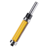 Flush Trim Router Bit with Top and Bottom Bearing 1‑1/2inch H * 1/4inch Shank Woodworking Tool