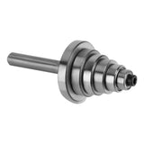 1/2"H - 1/4" Shank Rabbet Router Bit with 7 Bearings Set for Solid Wood Particle Board Plywood
