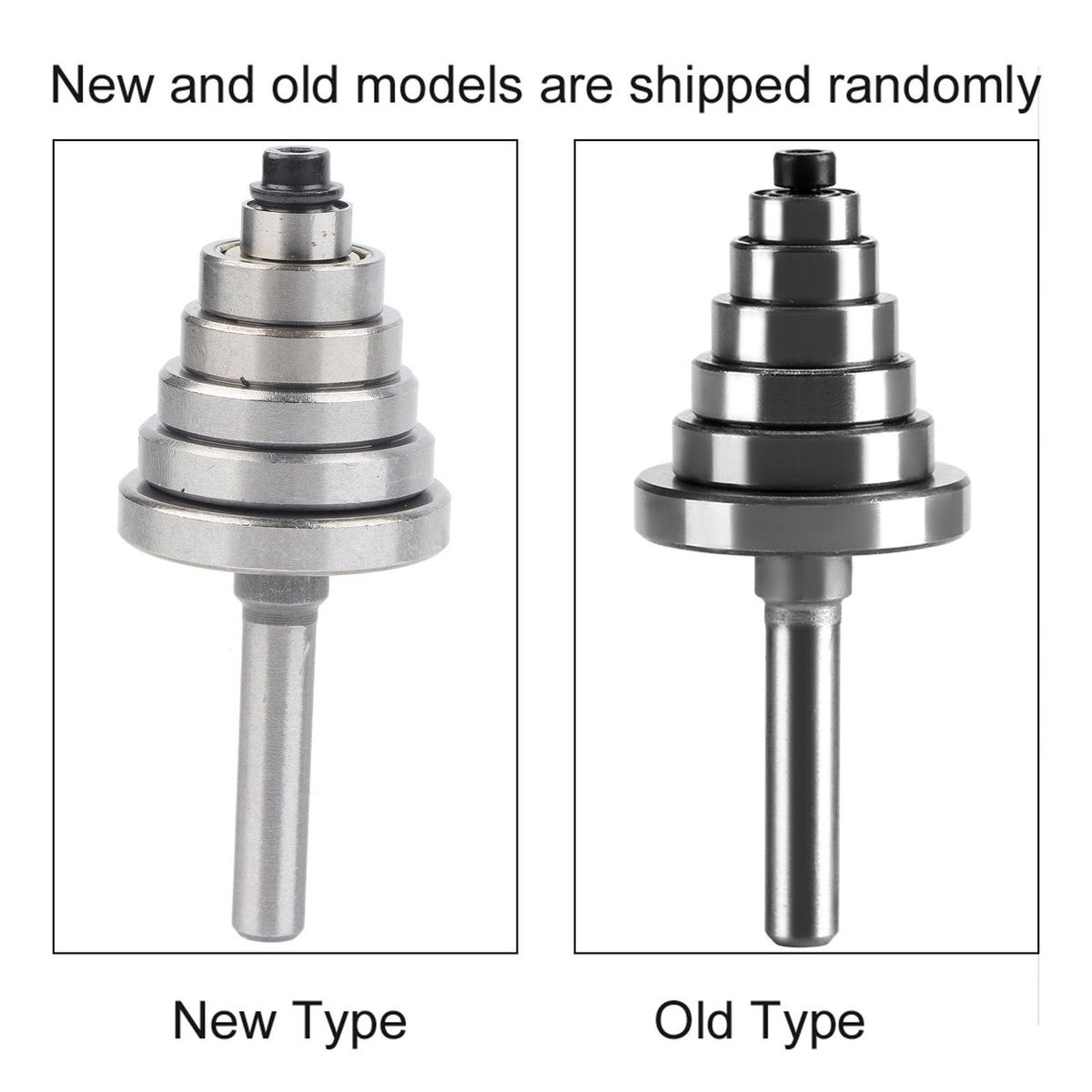 1/2"H - 1/4" Shank Rabbet Router Bit with 7 Bearings Set for Solid Wood Particle Board Plywood