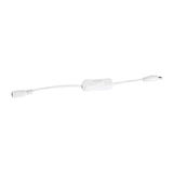 5Pcs LED Strip Light Wire Switch with Female and Male DC 12V Power Connector Plug White