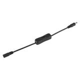 5Pcs LED Strip Light Wire Switch with Female and Male DC 12V Power Connector Plug Black