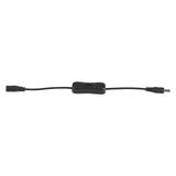 5Pcs LED Strip Light Wire Switch with Female and Male DC 12V Power Connector Plug Black