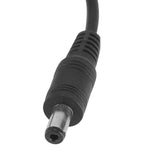 5Pcs LED Strip Light Wire Switch with Female and Male DC 12V Power Connector Plug Black - Close-Up Angle