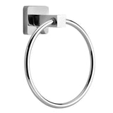 Stainless Steel Towel Ring Holder Bathroom Accessories Wall Mounted - 45-Degree Angle