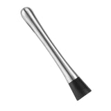 Stainless Steel Bar Stick Cocktail Muddler Mojito Masher Fruit Mixer DIY Barware Tool - Top-Down View