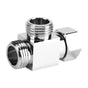 3 Way Brass Chrome Diverter G1/2" T Shape Adapter Value for Shower Arm Mounted