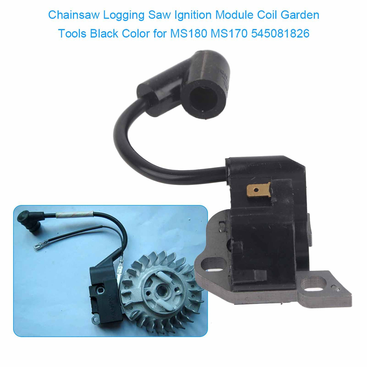 Chainsaw Logging Saw Ignition Module Coil Garden Tools Black Color for MS180 MS170
