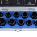 10 Pieces Damaged Bolt Nut Screw Remover Extractor Removal Set Threading Tools Kit