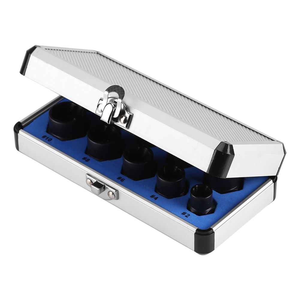 10 Pieces Damaged Bolt Nut Screw Remover Extractor Removal Set Threading Tools Kit