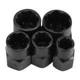 10 Pieces Damaged Bolt Nut Screw Remover Extractor Removal Set Threading Tools Kit - Low Angle