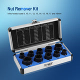 10 Pieces Damaged Bolt Nut Screw Remover Extractor Removal Set Threading Tools Kit