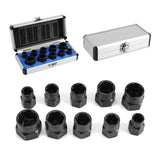 10 Pieces Damaged Bolt Nut Screw Remover Extractor Removal Set Threading Tools Kit - Extra Image