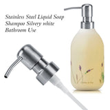 1Pc 304 Stainless Steel Liquid Soap Shampoo Silvery white Pump Kitchen Bathroom Use (for 2.5cm) - Low Angle