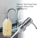1Pc 304 Stainless Steel Liquid Soap Shampoo Silvery white Pump Kitchen Bathroom Use (for 2.5cm)