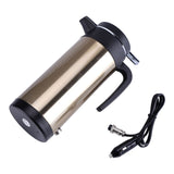 850mL 12V Portable in Car Stainless Steel Electric Heating Cup Boiling Water Bettle Travel Use