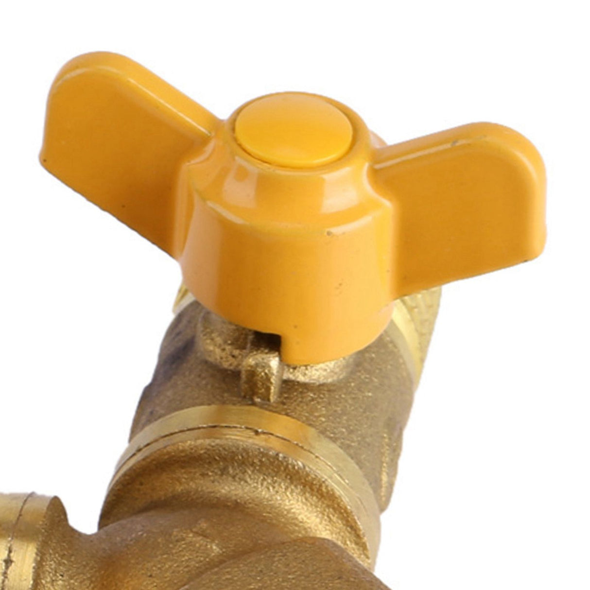 G1/2 Brass Garden Irrigation 2 Way Double Tap Hose Adapter Dual Faucet Connector