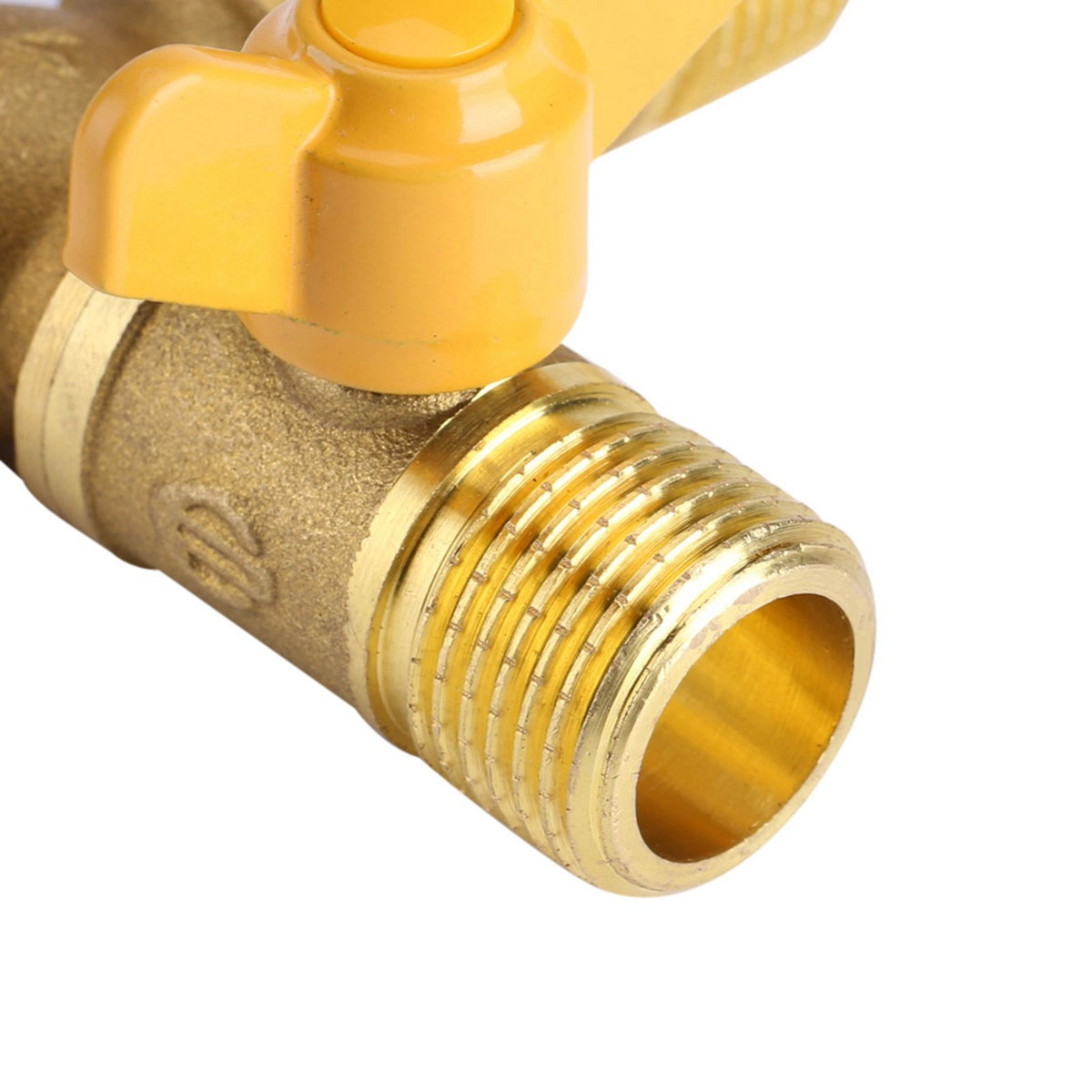 G1/2 Brass Garden Irrigation 2 Way Double Tap Hose Adapter Dual Faucet Connector