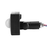 Black PIR Switch Infrared Motion Lighting Sensor Detector Wall Pavement Switch Outdoor