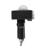 Black PIR Switch Infrared Motion Lighting Sensor Detector Wall Pavement Switch Outdoor - Side View