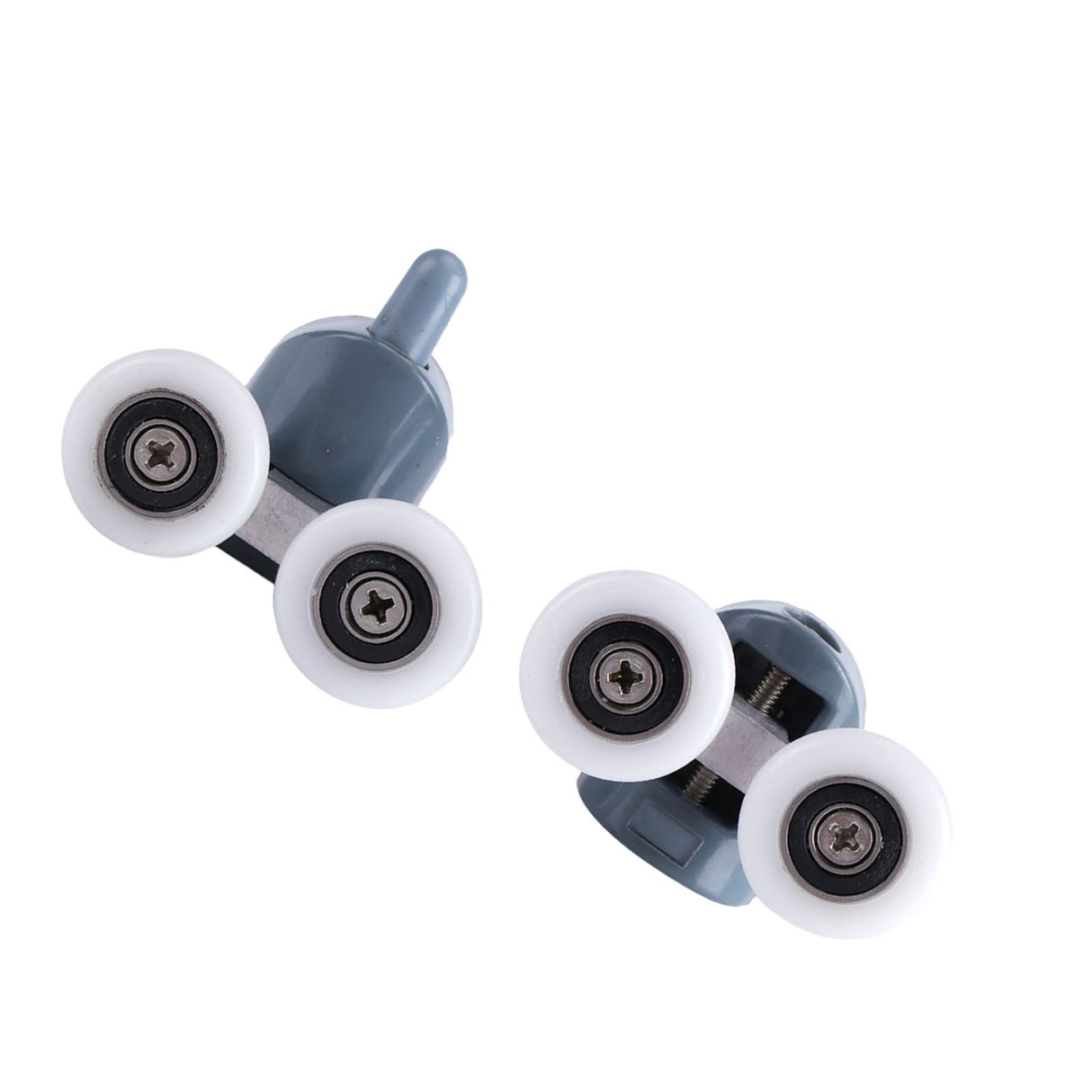 8 x Twin Bottom Top Shower Door Rollers Pulleys Wheels Runners Bathroom Double Wheel