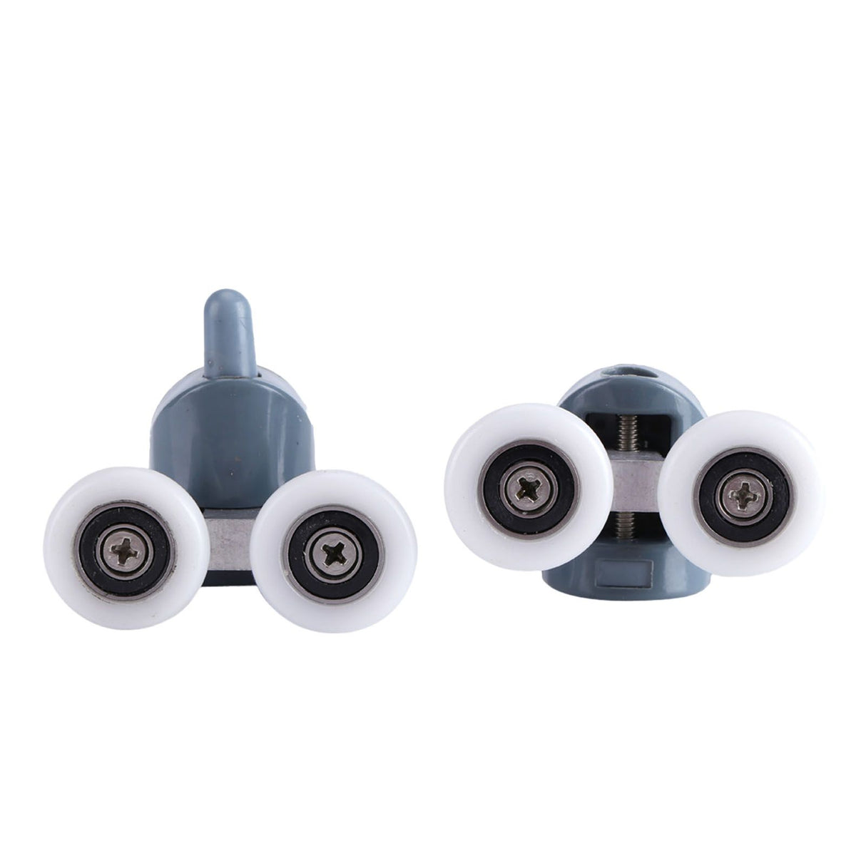 8 x Twin Bottom Top Shower Door Rollers Pulleys Wheels Runners Bathroom Double Wheel