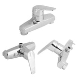 Zinc Alloy Bathroom Bathtub Single Handle Faucet Wall Mounted Bath Shower Valve Mixer Tap - Extra Image