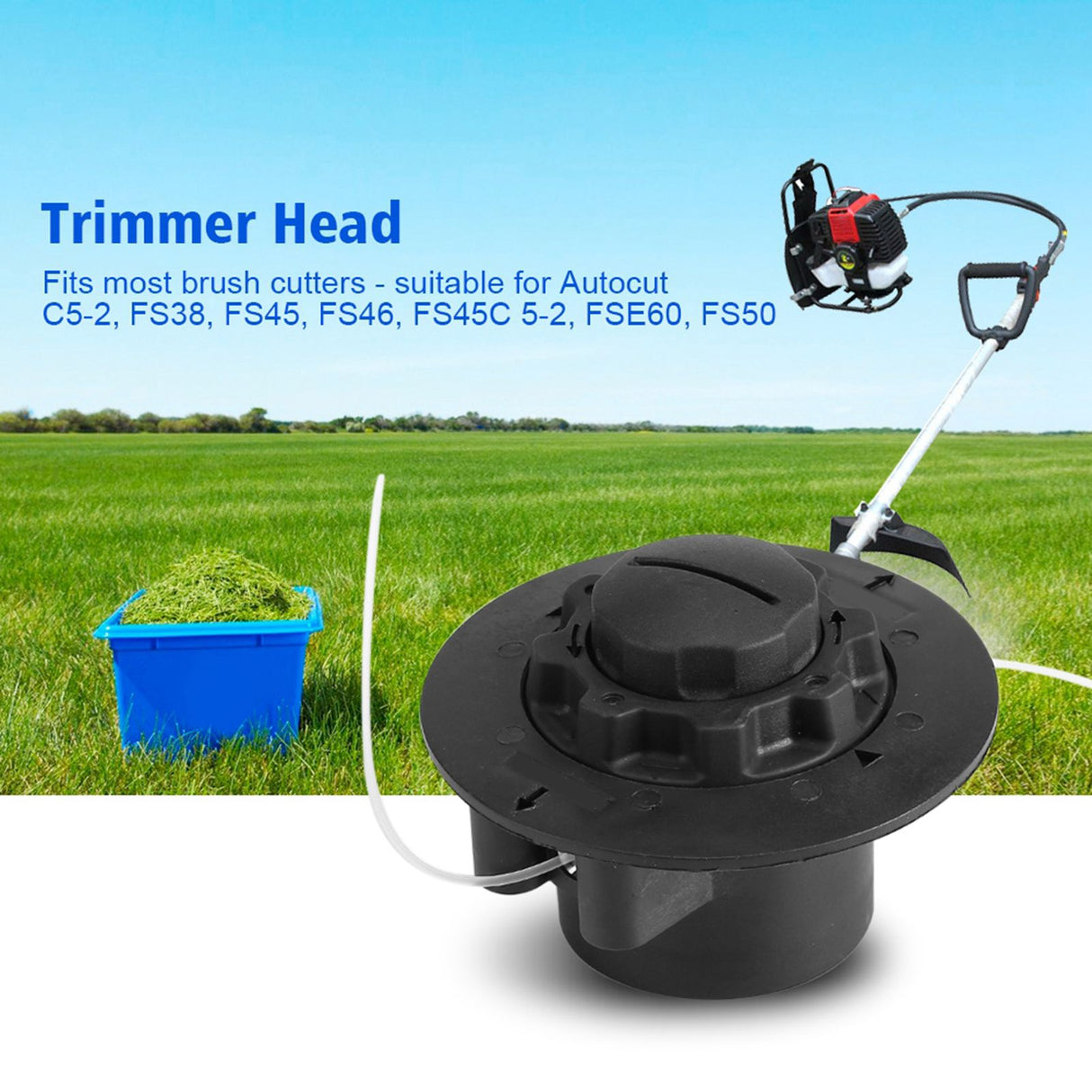 Grass Brush Cutter Trimmer Strimmer Head for Autocut C5-2 FS38 FS45 FS46 FS45C 5-2 FSE60 FS50