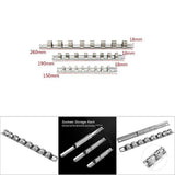 Carbon Steel 8 Socket Rack Storage Divider Rail Tray Holder Shelf Stand Tool Organizer (1/4