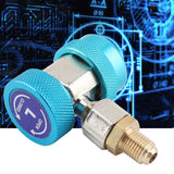 R134A/C Low High Quick Connector Air Conditioning Coupler Adapter Extractor Valve Core (Blue)