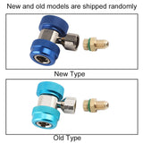 R134A/C Low High Quick Connector Air Conditioning Coupler Adapter Extractor Valve Core (Blue)