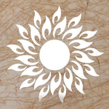 Sunflower Acrylic Mirror 3D Removable Wall Sticker Mirror Effect Decal for Bedroom TV Backgroun - Rear View
