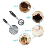 Ejoyous 10 Pieces Stainless Steel Measuring Cups and Spoons with Silicone Handle Grip Kitchen M - Extra Image