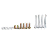 235*120*8mm Aluminum Router Table Insert Plate with 4 Rings and Screws for Woodworking Benches - Rear View