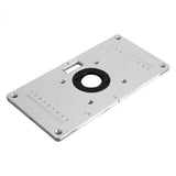 235*120*8mm Aluminum Router Table Insert Plate with 4 Rings and Screws for Woodworking Benches - Extra Image