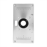 235*120*8mm Aluminum Router Table Insert Plate with 4 Rings and Screws for Woodworking Benches - Extra Image