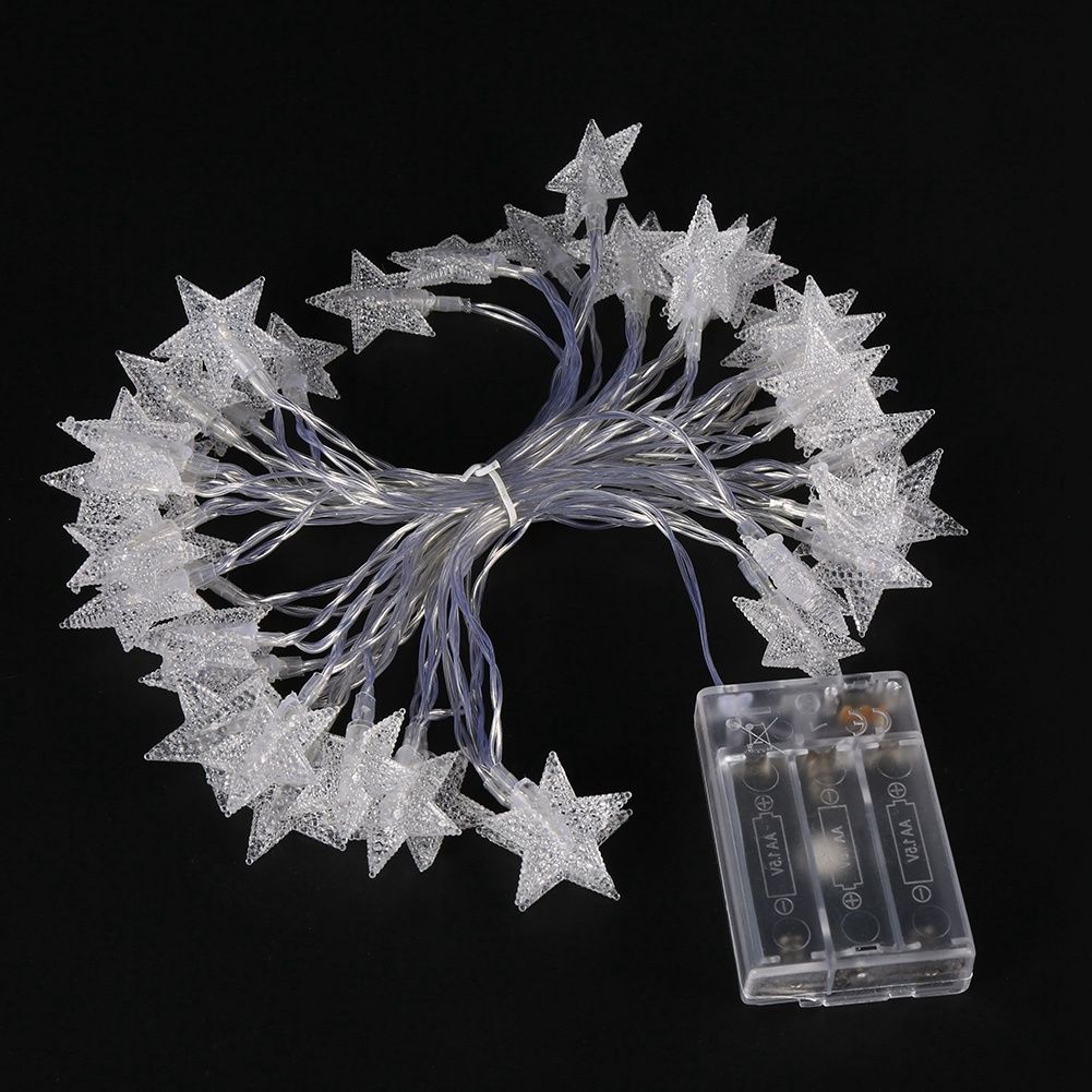 Battery Operated Led String Lights Ejoyous 6m 19ft 40 star Shape LED Lights Fairy Decorative Li
