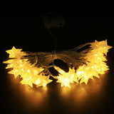 Battery Operated Led String Lights Ejoyous 6m 19ft 40 star Shape LED Lights Fairy Decorative Li - Front View