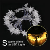Battery Operated Led String Lights Ejoyous 6m 19ft 40 star Shape LED Lights Fairy Decorative Li