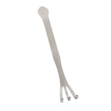 24CM Stainless Steel 3 Tines Plants Pot Rake Gardening Cultivator Soil Farming Tools - Close-Up Angle