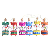Wooden Carousel Horse Orament Merry Go Round Christmas Room Decoration Kids Gift - Rear View