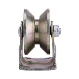 2pcs 2" V Type Wheel Track Rail W/ Bracket Sliding Gate Roller Steel