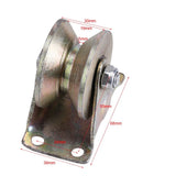 2pcs 2" V Type Wheel Track Rail W/ Bracket Sliding Gate Roller Steel