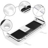 ABS Shower Rod Storage Shelf Organizer Tray Holder Practical Bathroom Accessory - 45-Degree Angle